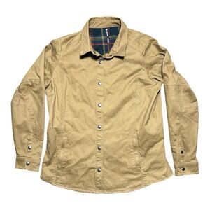 Kuhl Womens Long Sleeve Button Up Shirt Jacket Tan Khaki Style‎ 8507